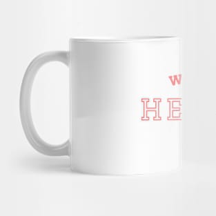 World Heart Day Red Text Design Mug